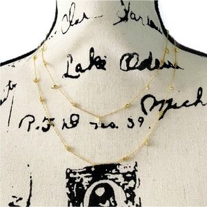 NWT Rachel Zoe Double Strand Cubic Zirconia Necklace